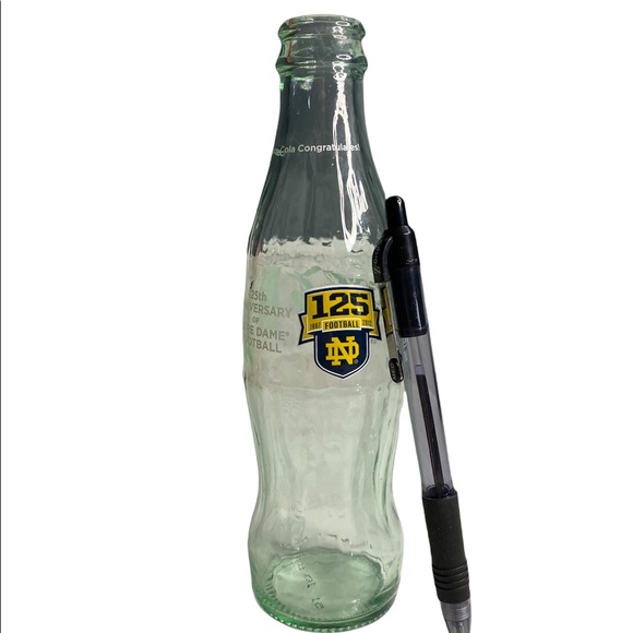Coca cola 8 oz bottle Notre Dame Fighting Irish 125 Anniversary commemorative - Picture 2 of 3
